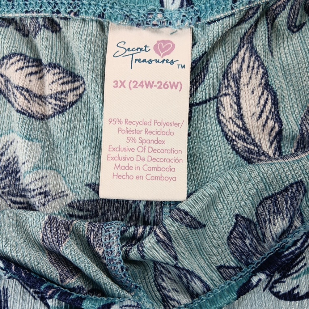 Secret Treasures Women Plus 3X (22W-24W) Elastic Waist Soft Pajama Shorts NWOT - Picture 9 of 12